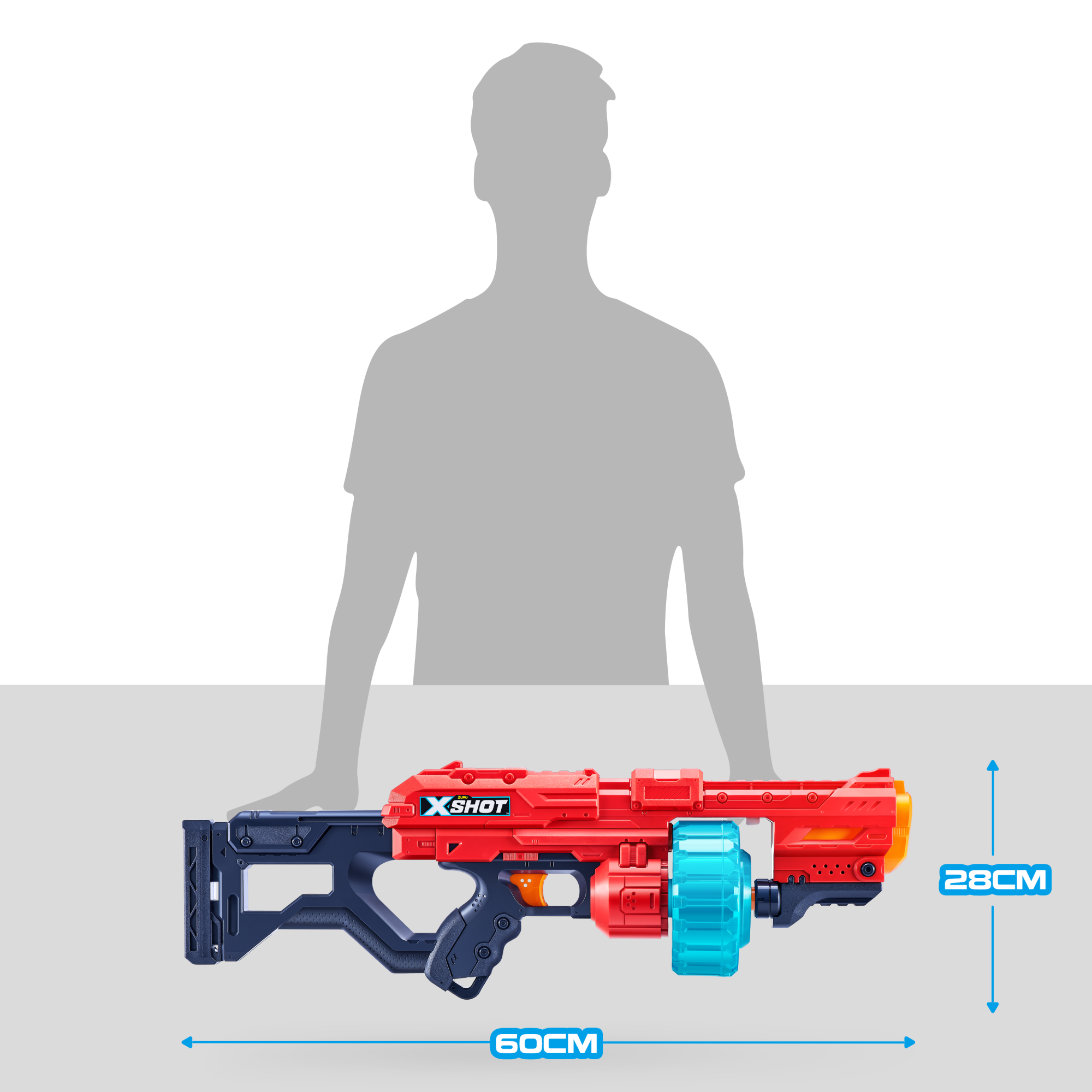 Игровой набор ZURU X-Shot EXCEL Макс Хэйвок (бластер, 48 снарядов)