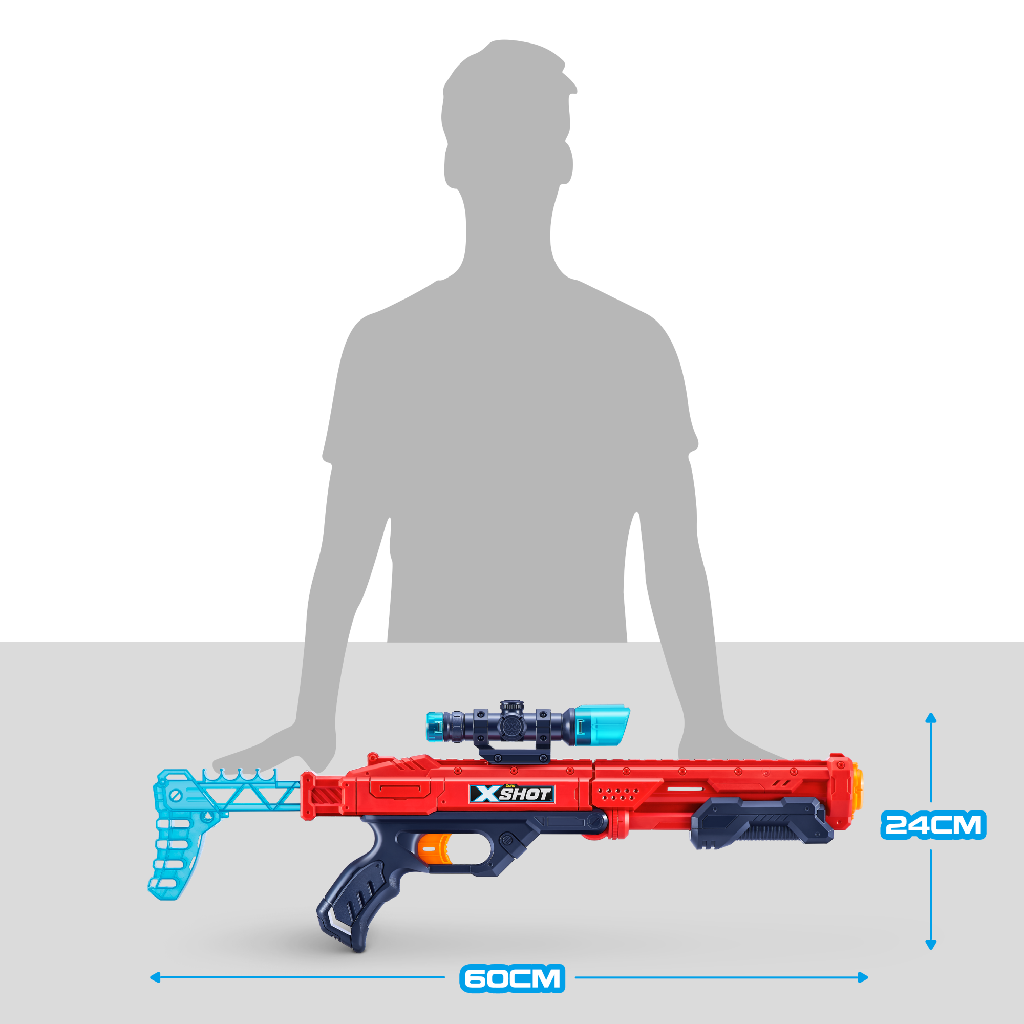 Игровой набор ZURU X-Shot EXCEL Хоукай (бластер, 16 снарядов)