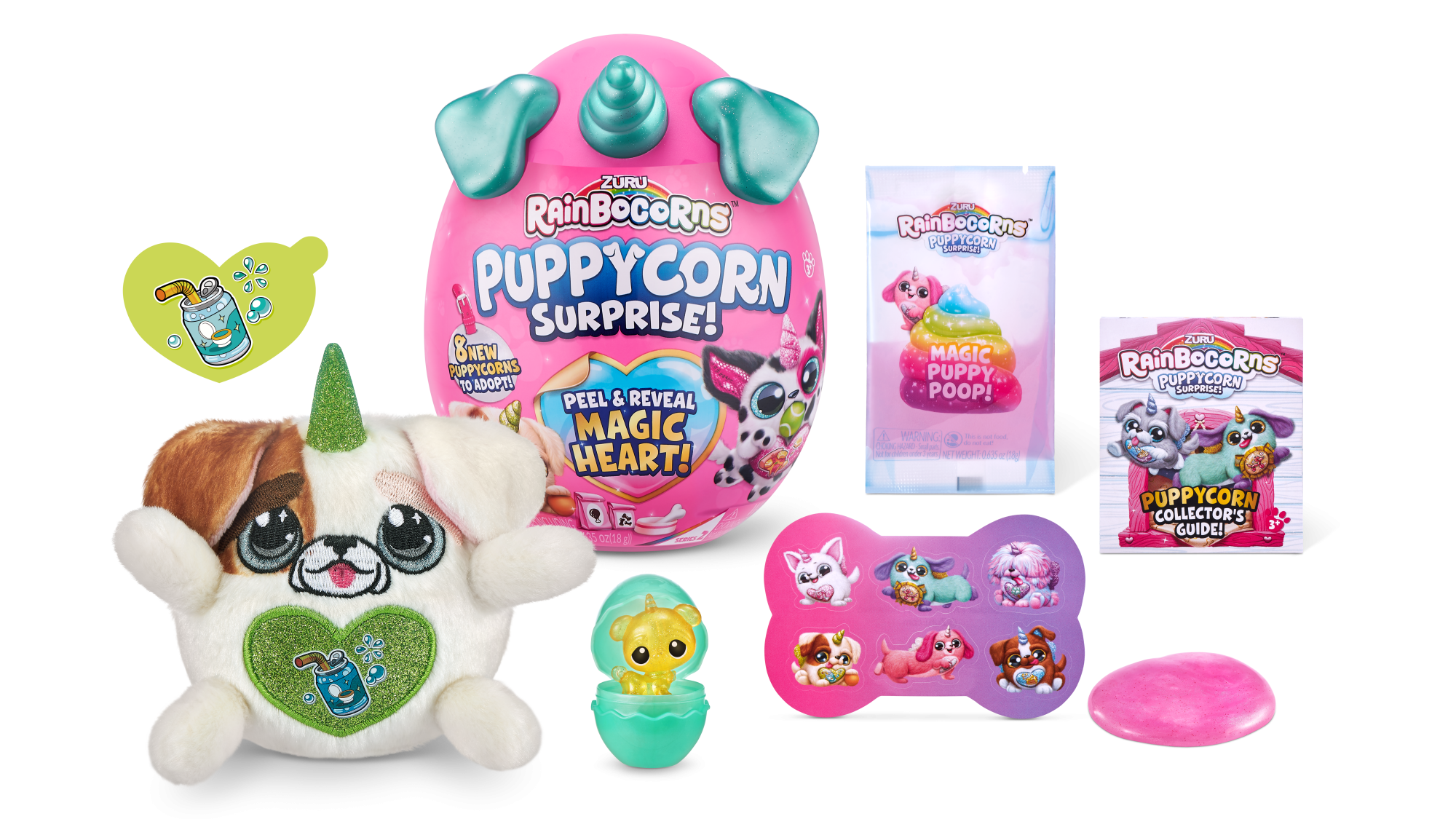 Игровой набор-сюрприз ZURU Rainbocorns Sparkle Puppycorn S4 с акс. в асс., дисплей-бокс 6шт.