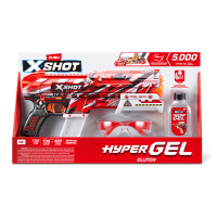 Игровой набор ZURU X-Shot HYPERGEL Клатч (бластер, 5000 снарядов-гранул, защитные очки)