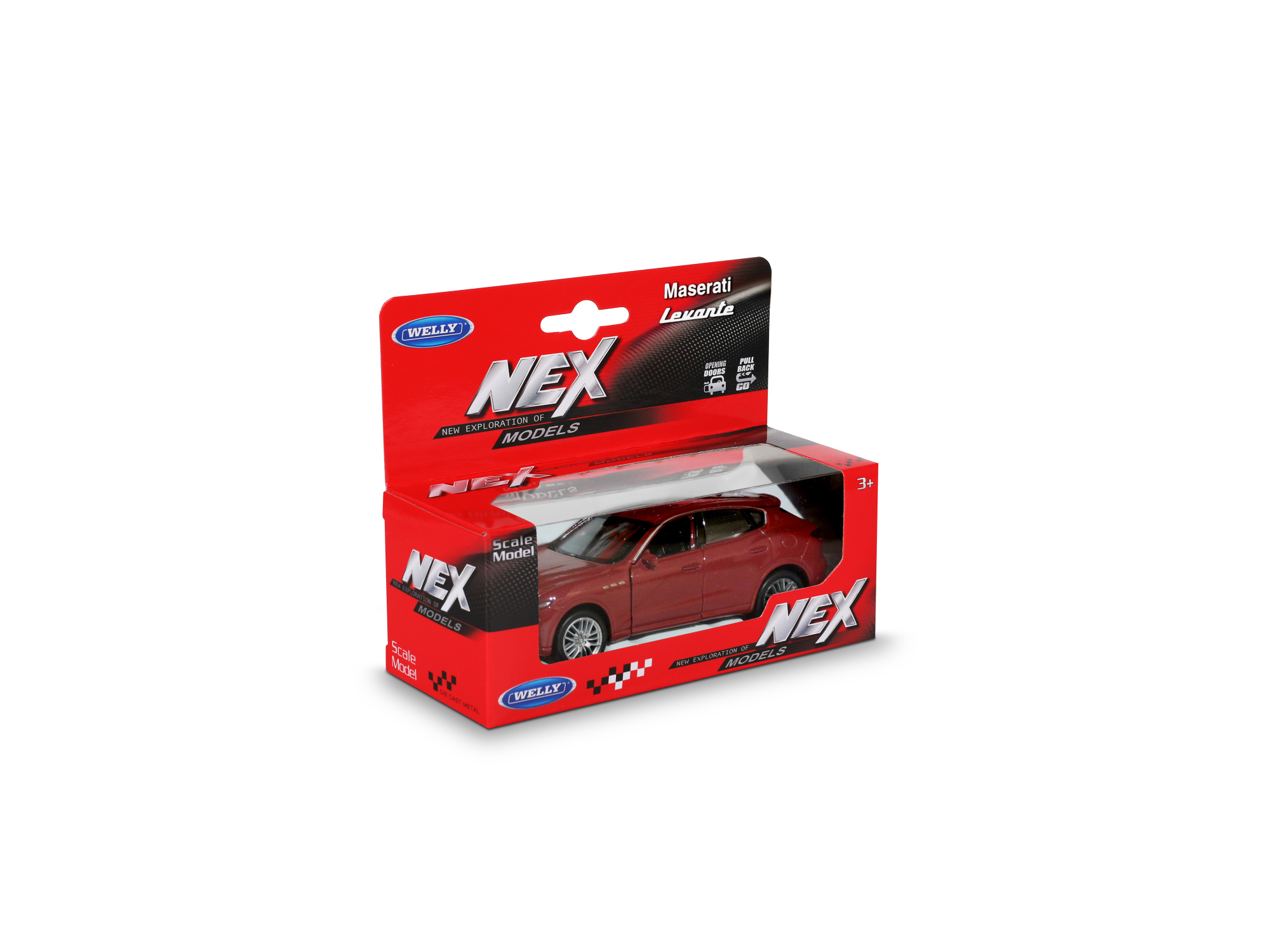 Машинка WELLY 1:38 Maserati Levante, пруж. мех., цвет в асс.