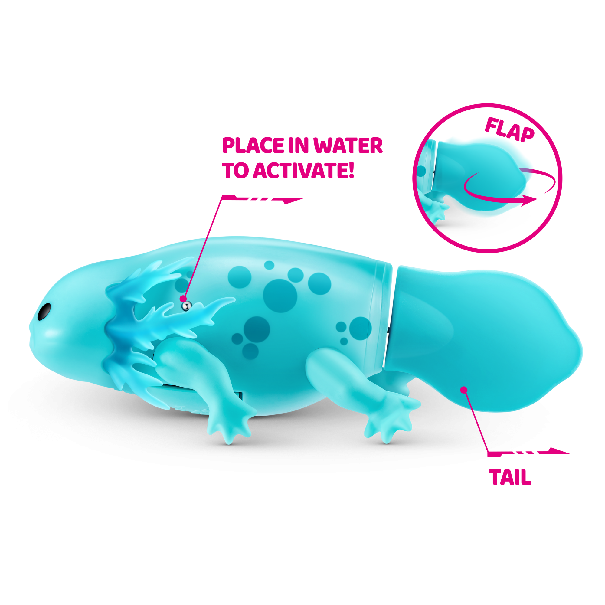 Игрушка ZURU ROBO ALIVE Swimming Axolotls плавающий Аксолотль, в асс.