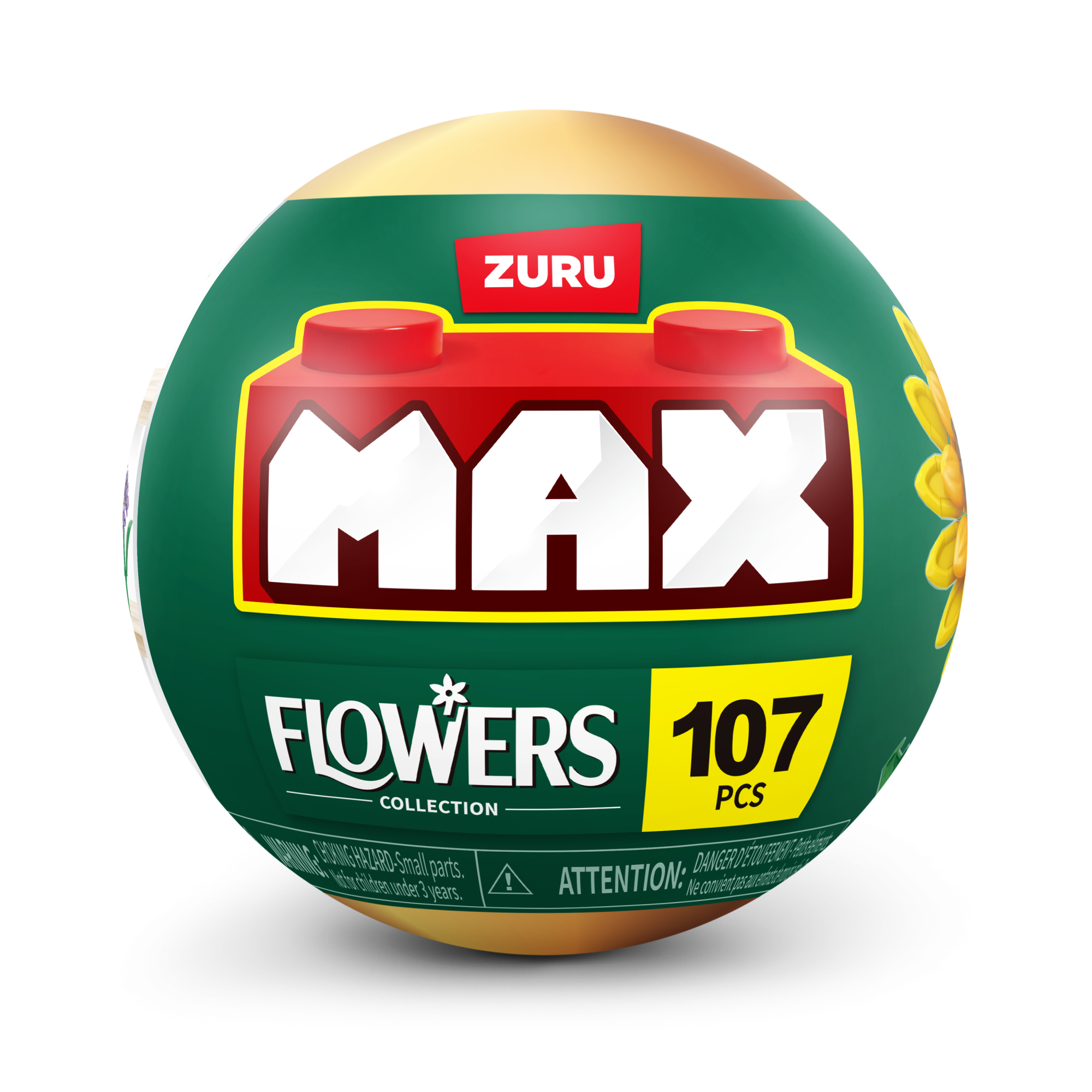 Игровой набор конструктор ZURU MAX Premium Flowers Building Bricks Collection (до 167 деталей)