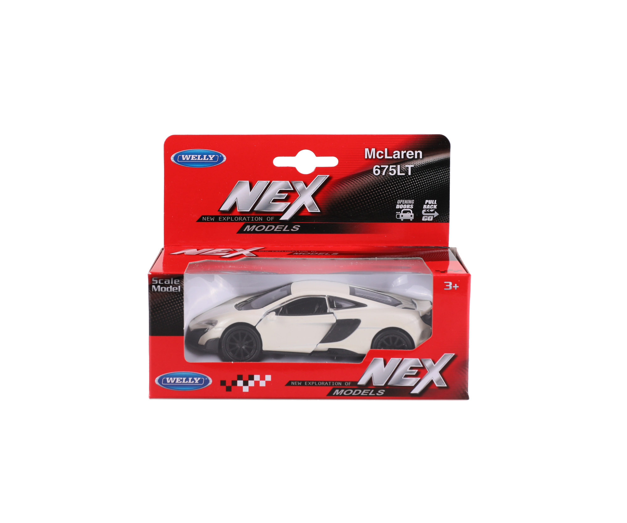 Машинка WELLY 1:38 McLaren 675LT Coupe, пруж. мех., цвет в асс.