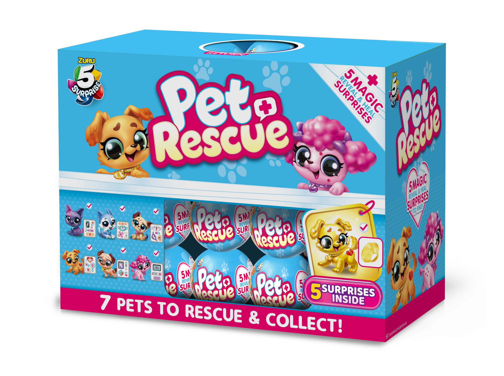 Капсула-сюрприз ZURU 5 Surprise "Вылечи питомца" S1 с акс. в асс., дисплей-бокс 24шт.