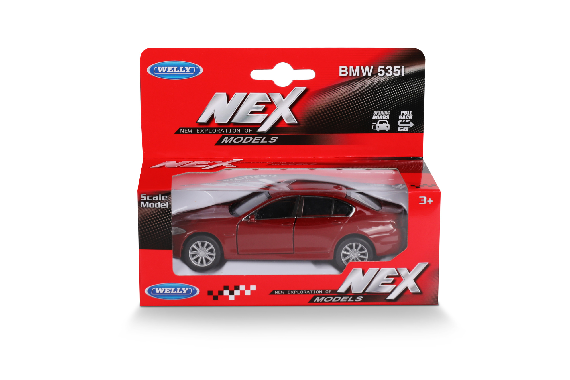 Машинка WELLY 1:38 BMW 535i, пруж. мех., цвет в асс.