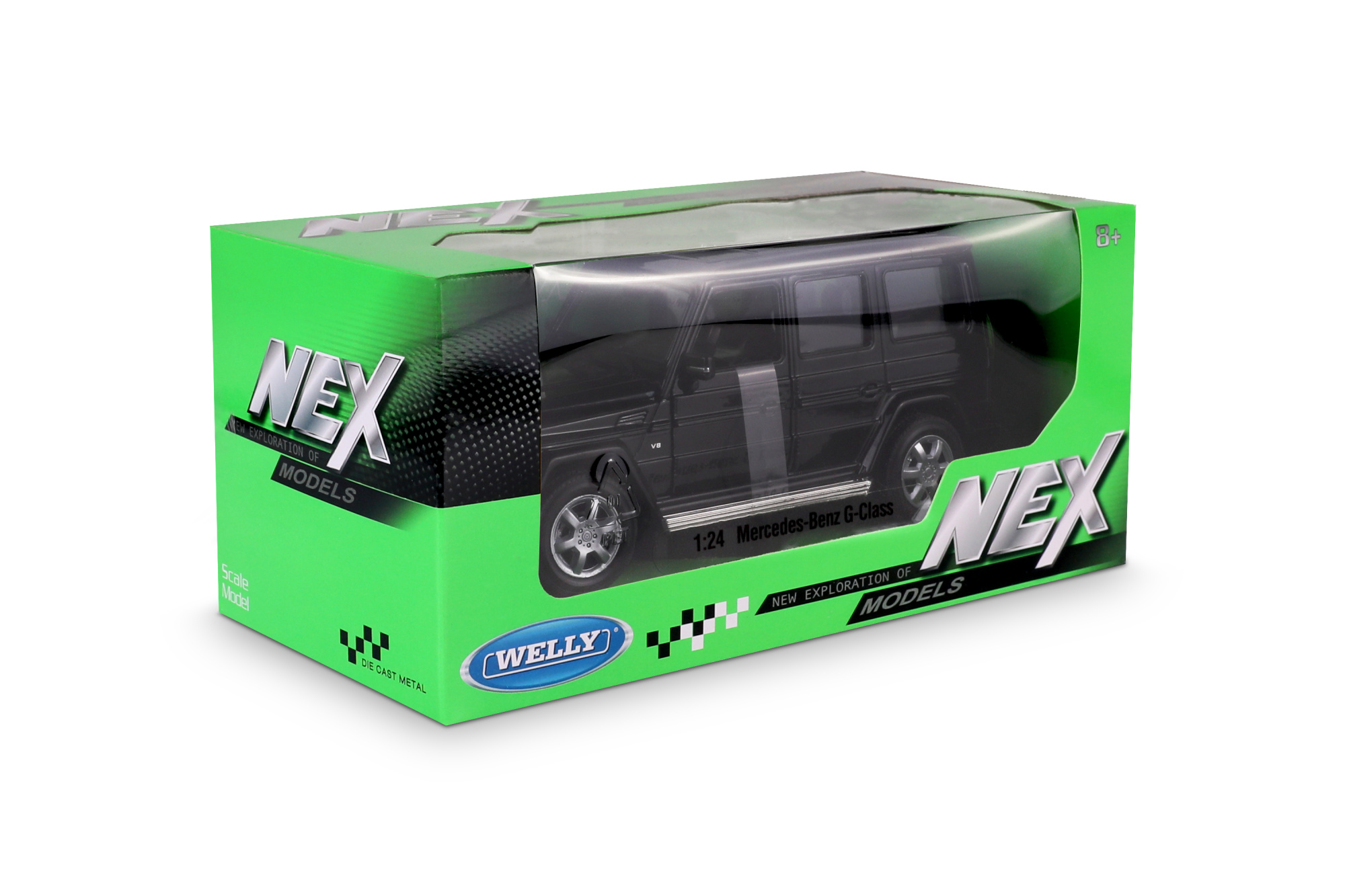 Машинка WELLY 1:24 Mercedes-Benz G-Class, черный