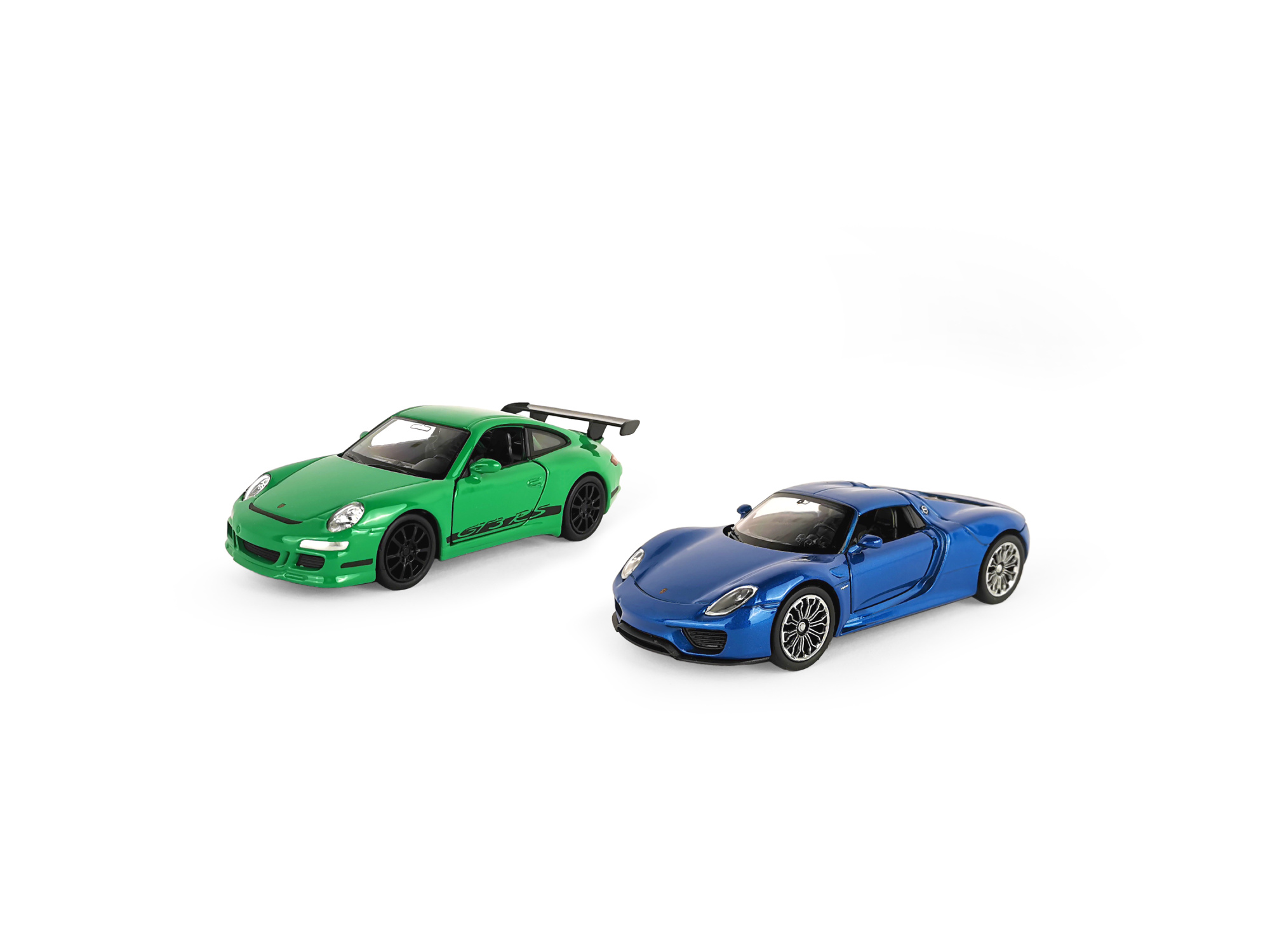 Набор WELLY 1:38, Porsche 918 Spyder и Porsche 911 (997) GT3 RS, 2 шт.