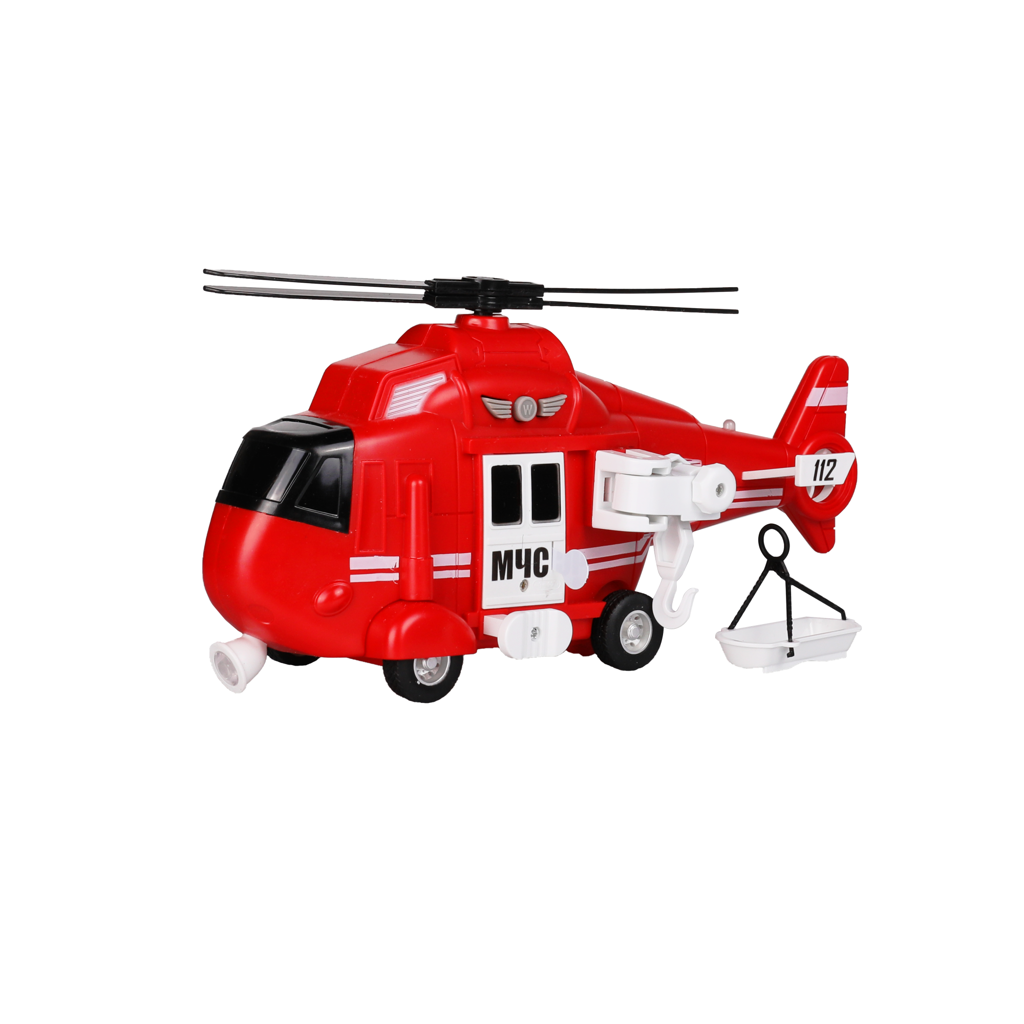 Игрушка-вертолёт KID ROCKS, масштаб 1:16,со звуком и светом, инерц. механизм