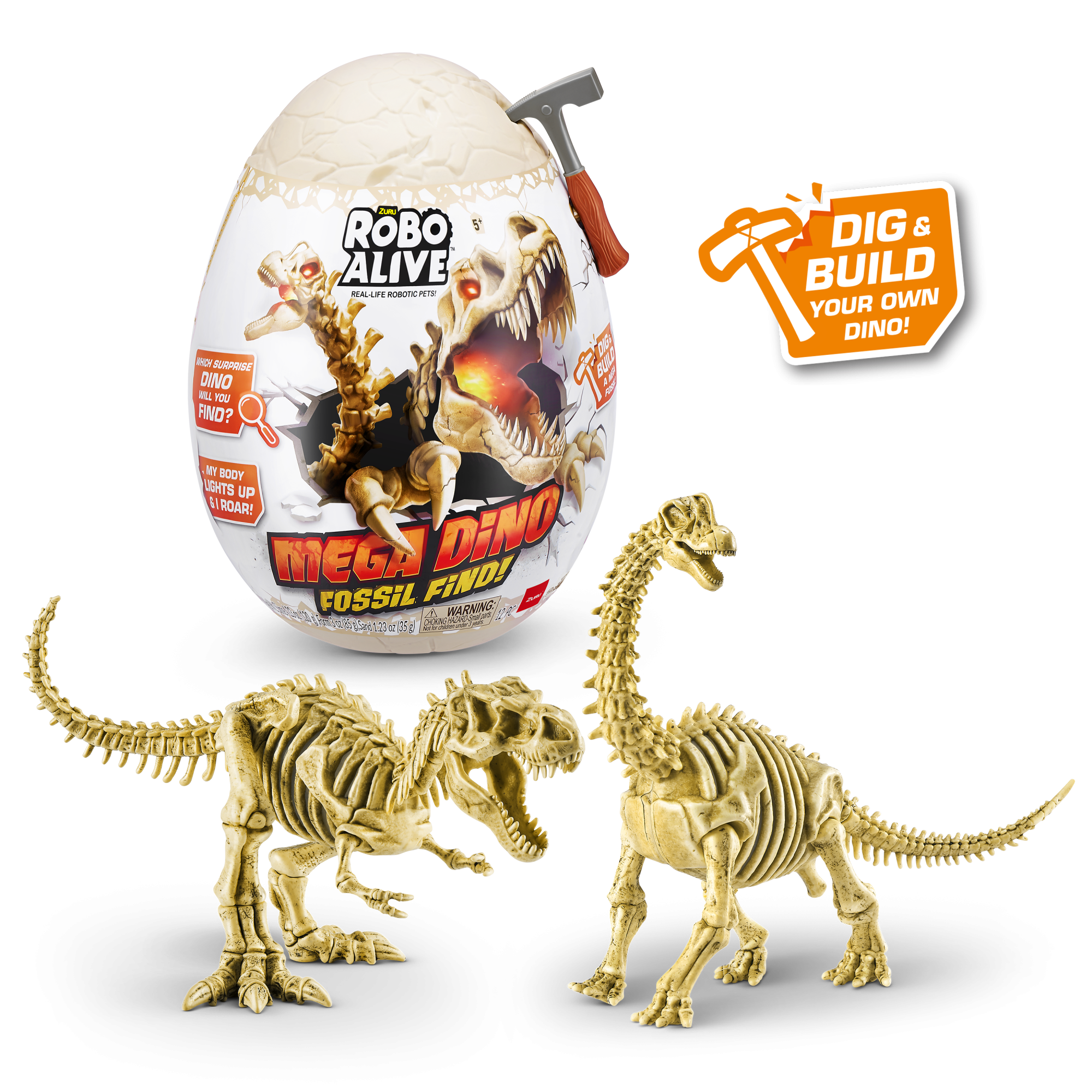 ZURU Robo Alive интерактивный Дино-раскопки Мега, игрушка-сюрприз