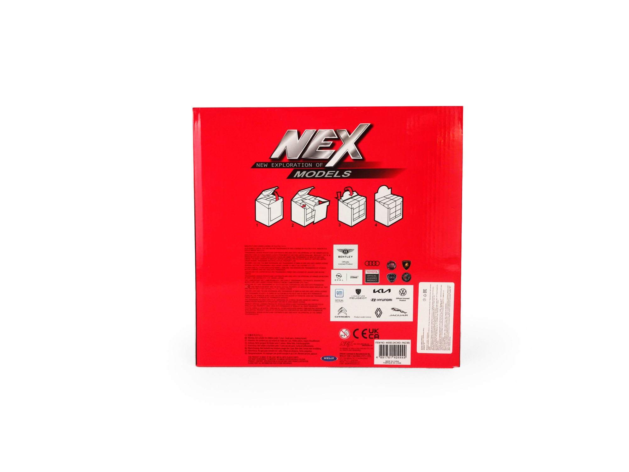 Машинка WELLY 1:43, в асс., набор 23B, дисплей-бокс 24 шт.