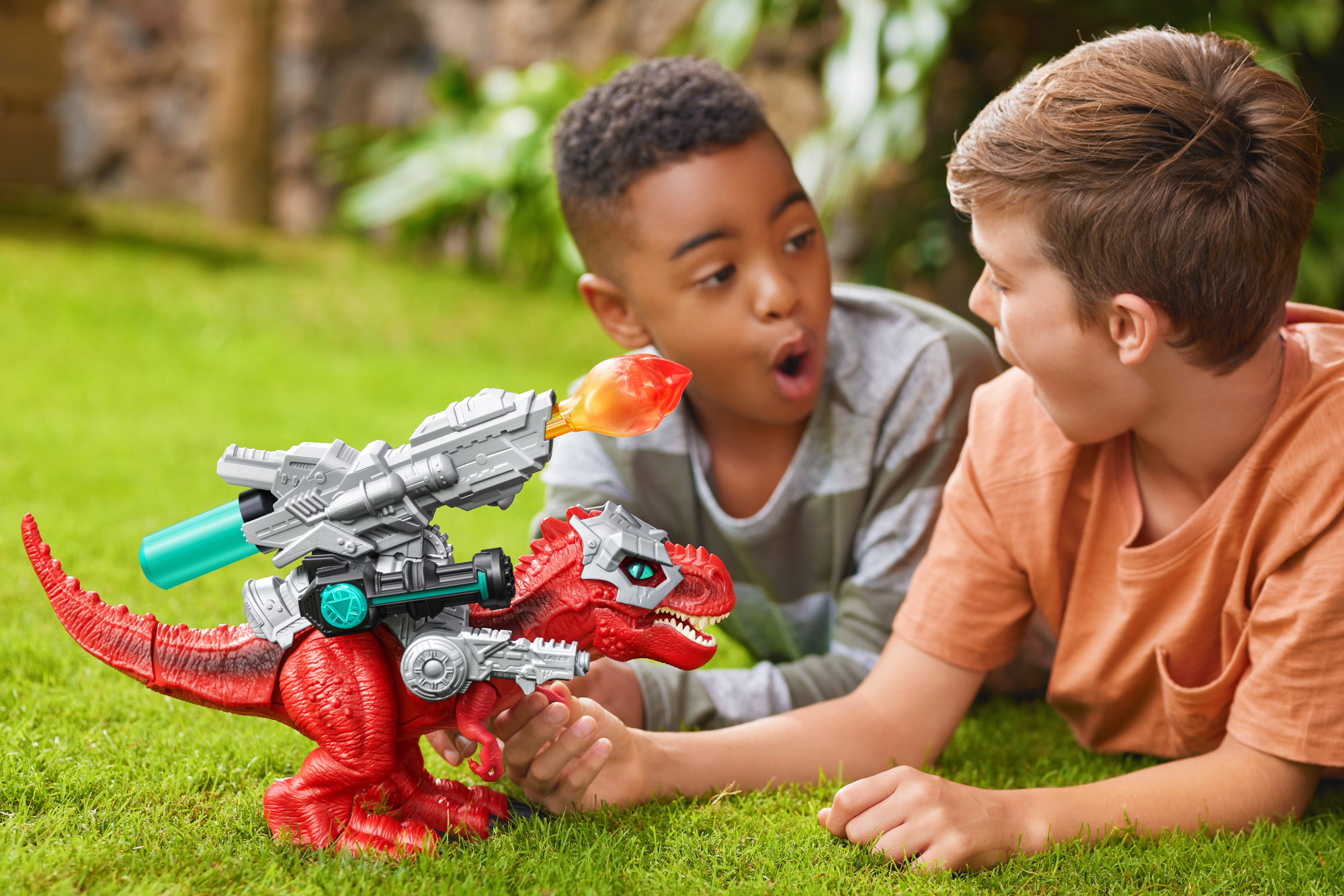 Игрушка ZURU Robo Alive интерактивная Гигантский Боевой Ти-рекс S1