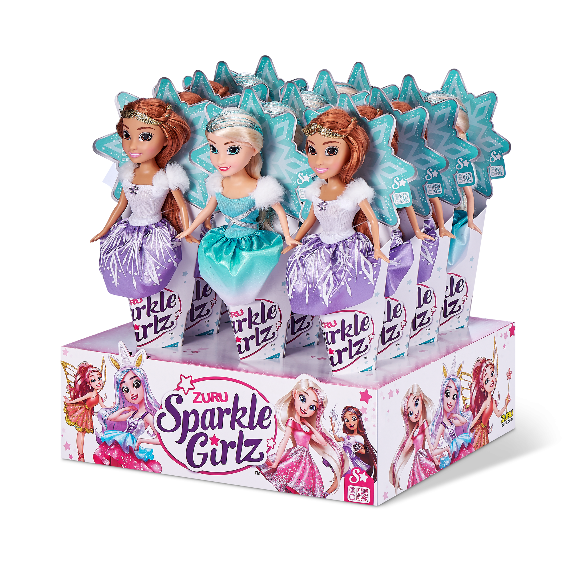Кукла ZURU Sparkle Girlz "Зимняя принцесса" в асс., дисплей-бокс 12шт.