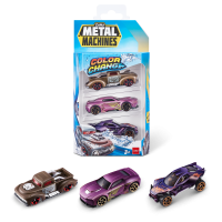Набор машинок ZURU Metal Machines хамелеон в асс., 3шт.