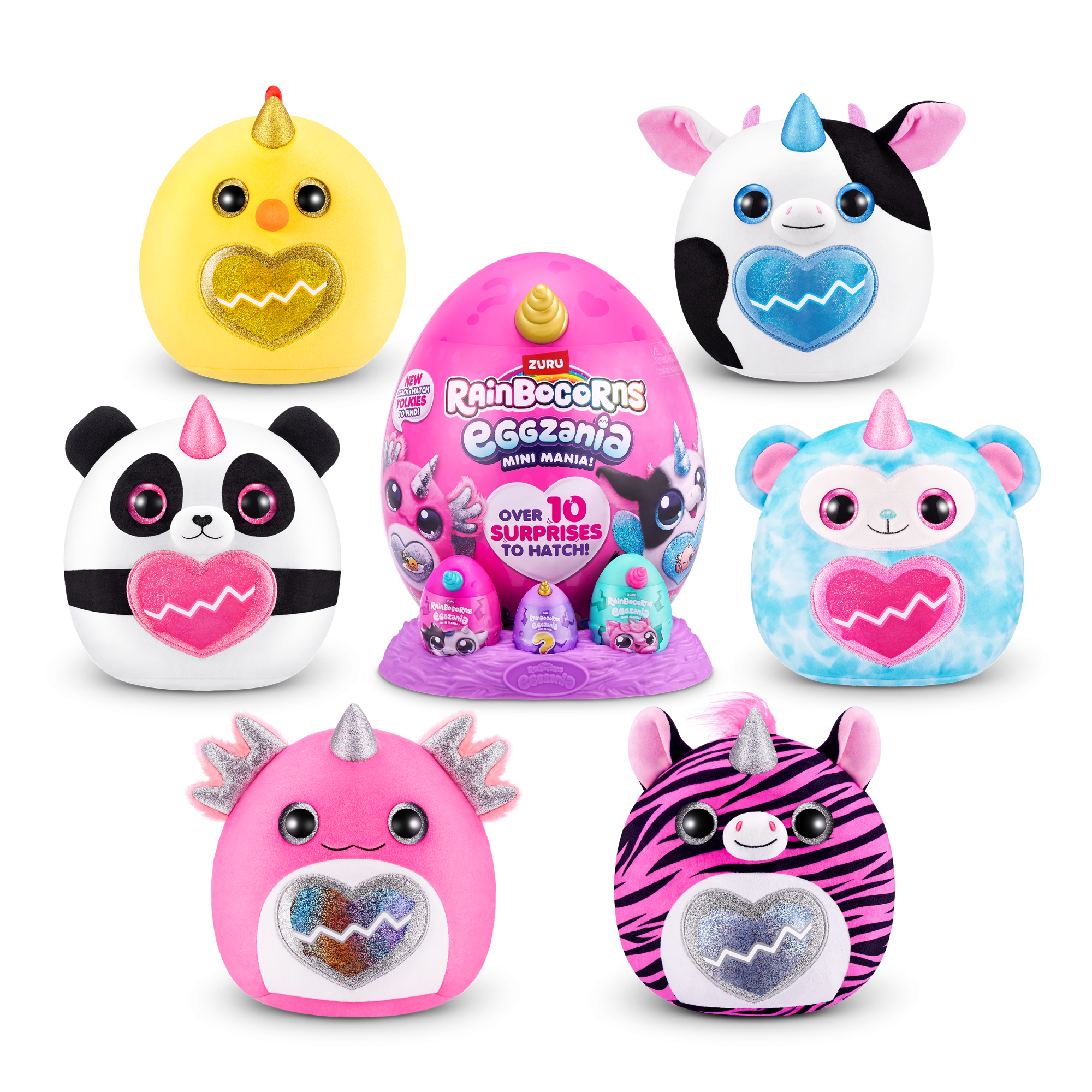 ZURU Rainbocorns Eggzania mini S1 с акс., игрушка-сюрприз