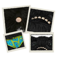 Плюшевая игрушка Zuru Fuggler WIDE EYED WEIRDO - Black