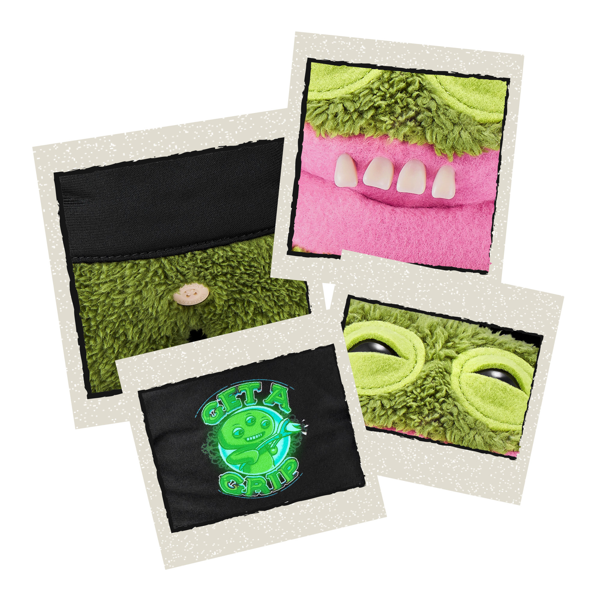 Плюшевая игрушка Zuru Fuggler Glow - Grin Grin - Kakhi