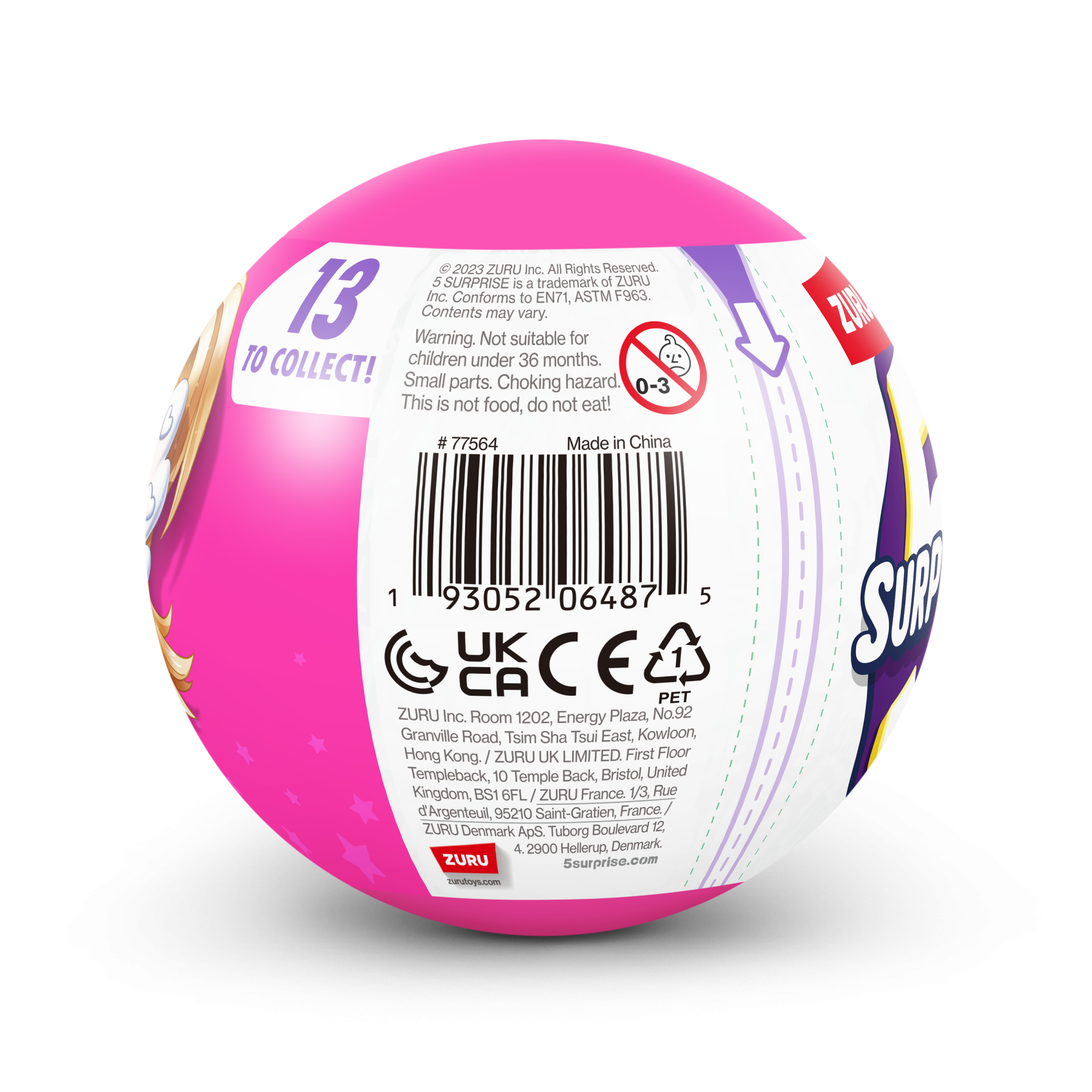 Капсула-сюрприз ZURU 5 Surprise "Феи-модницы" S1 с акс. в асс., дисплей-бокс 13шт.