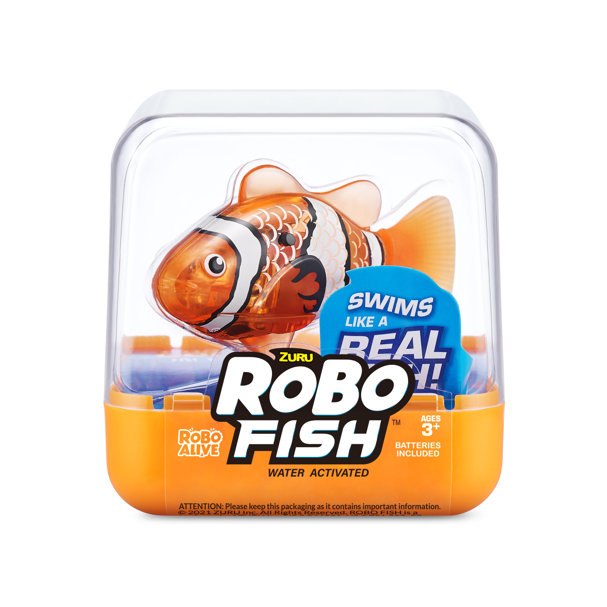 Игрушка ZURU Robo Alive интерактивная Рыбка S3 в асс., дисплей-бокс 12шт.