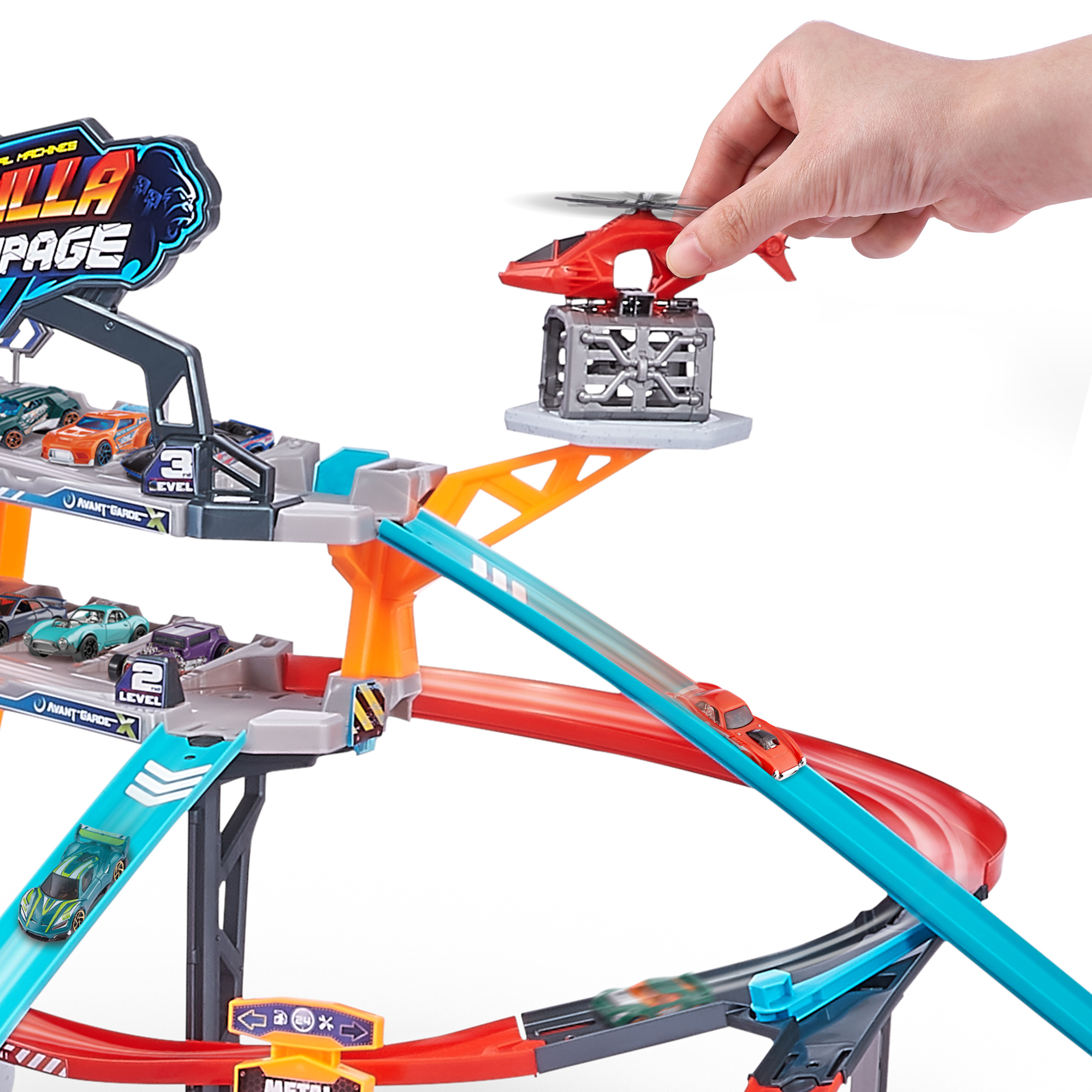 Набор ZURU Metal Machines, трек "Атака гориллы" с машинкой S1, средний