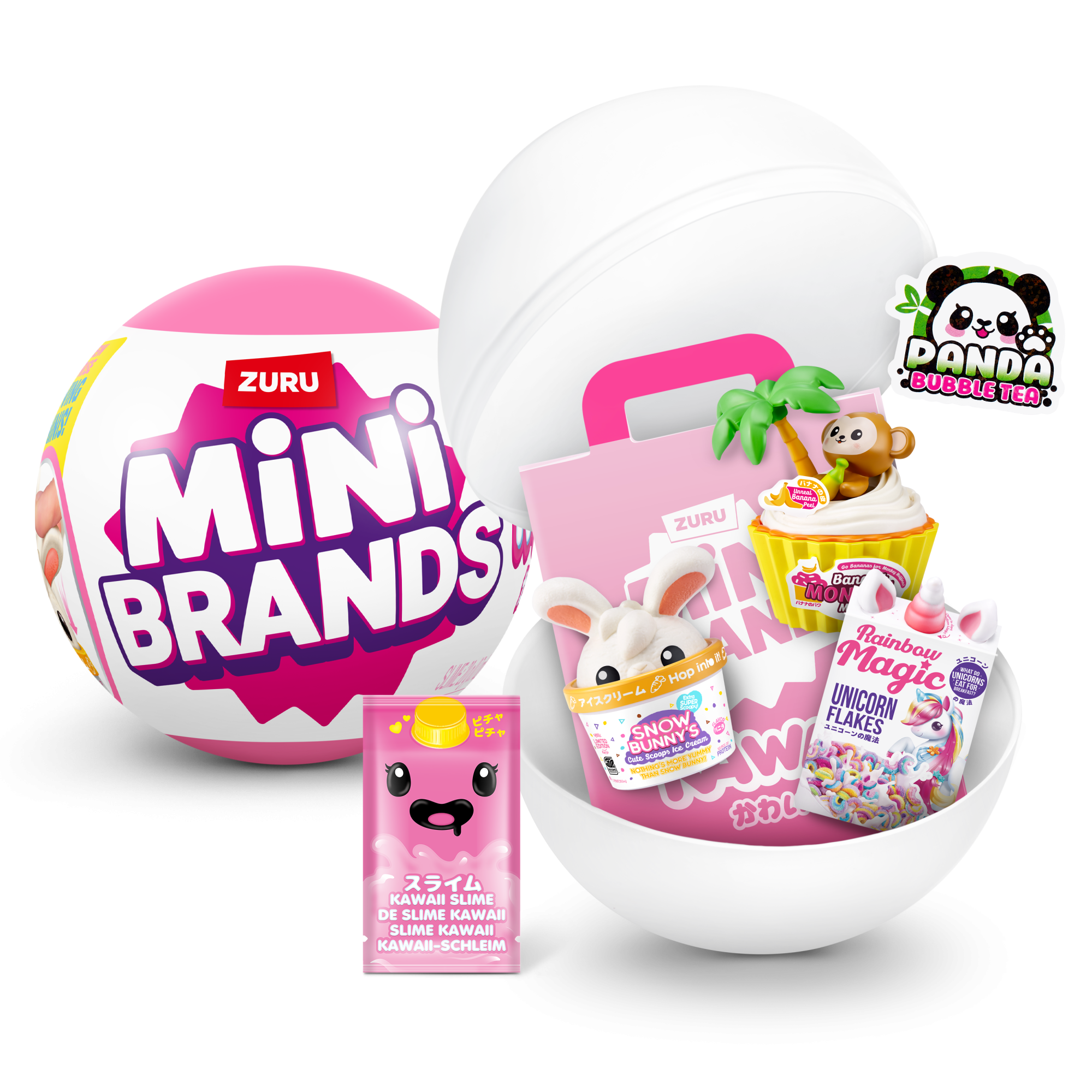 Игровой набор ZURU Mini Brands Kawaii Capsule «Шар-сюрприз» в непрозрачной упаковке