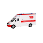 Игрушка-скорая помощь KID ROCKS, масштаб 1:16,со звуком и светом, инерц. механизм