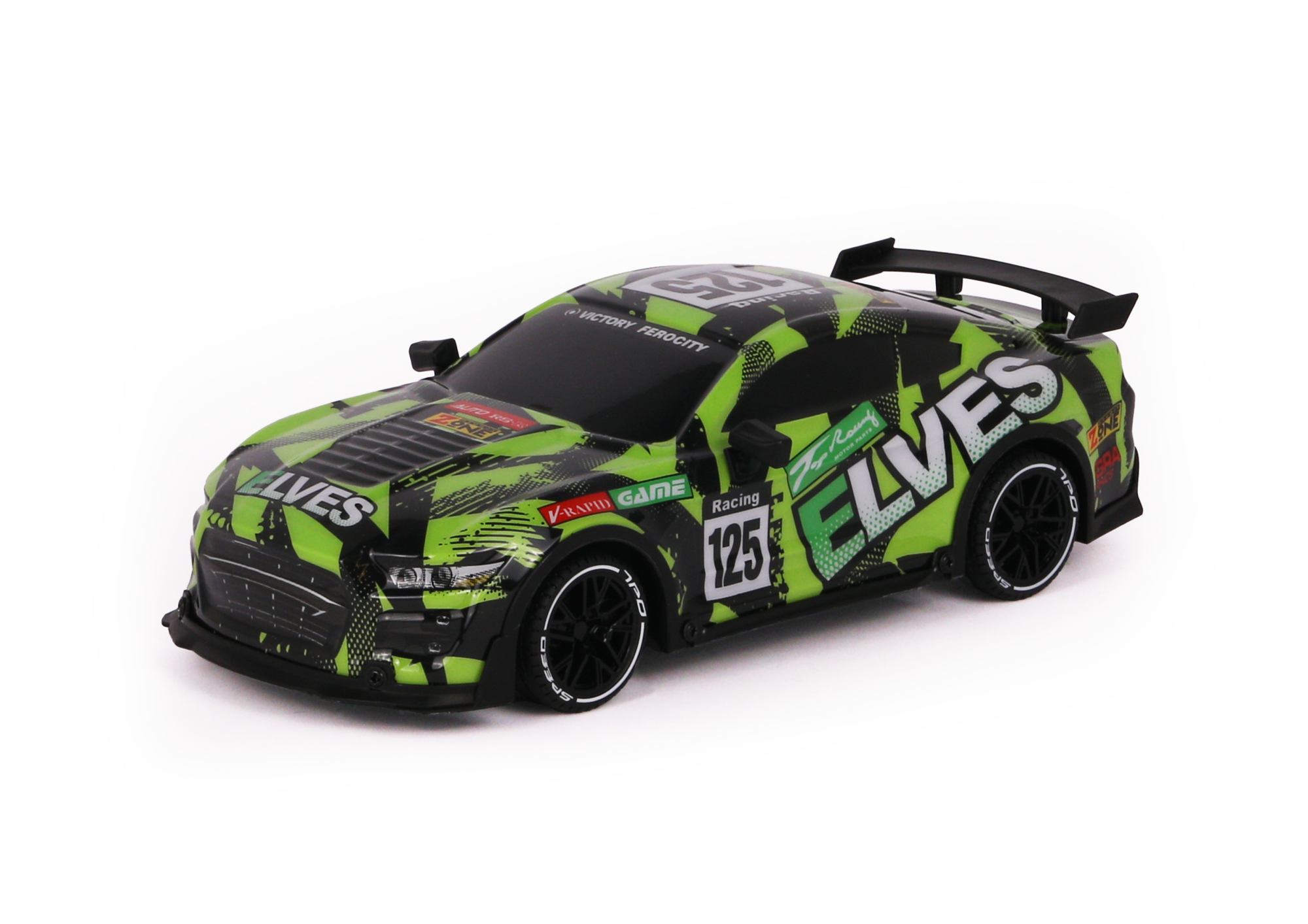 Машинка Р/У Kid Rocks 1:18 Гоночная машина, зеленая Машинка Р/У Kid Rocks 1:18 Гоночная машина, зеленая