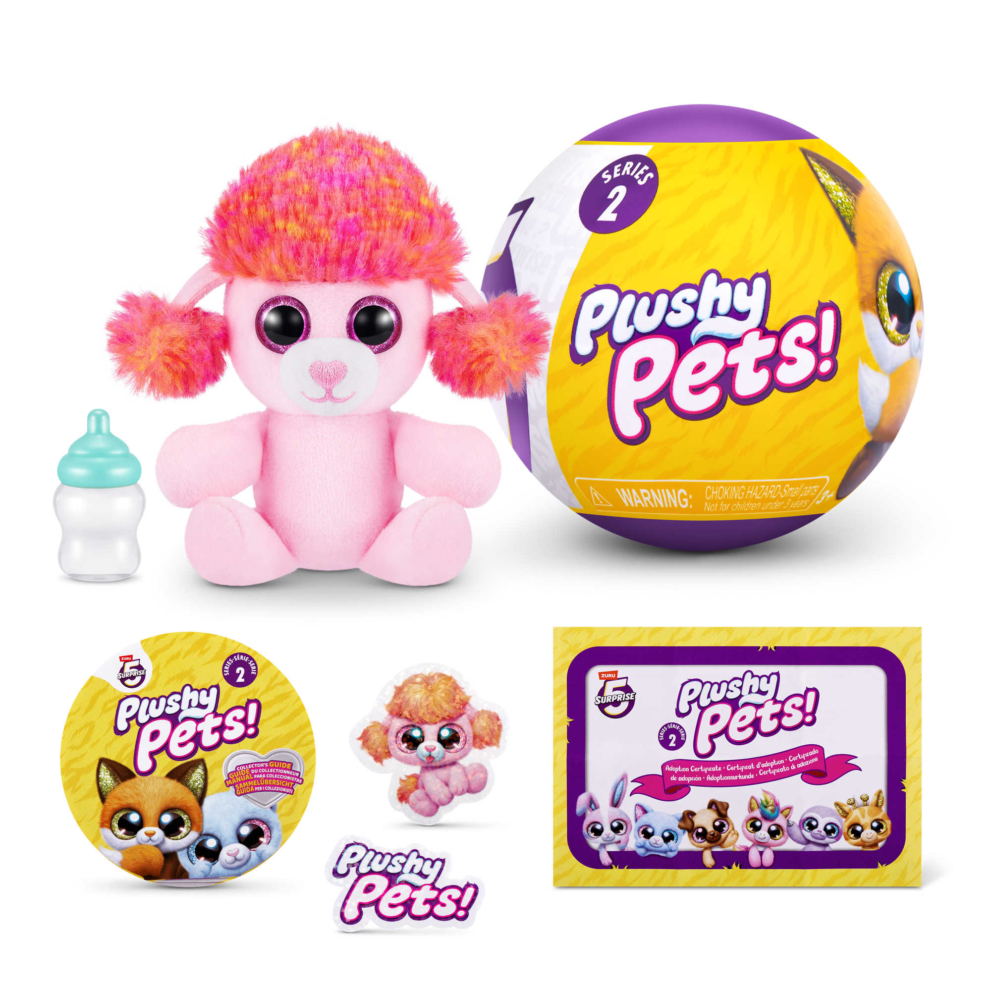 Капсула-сюрприз ZURU 5 Surprise "Плюшевые питомцы" S2 с акс. в асс., дисплей-бокс 12шт.