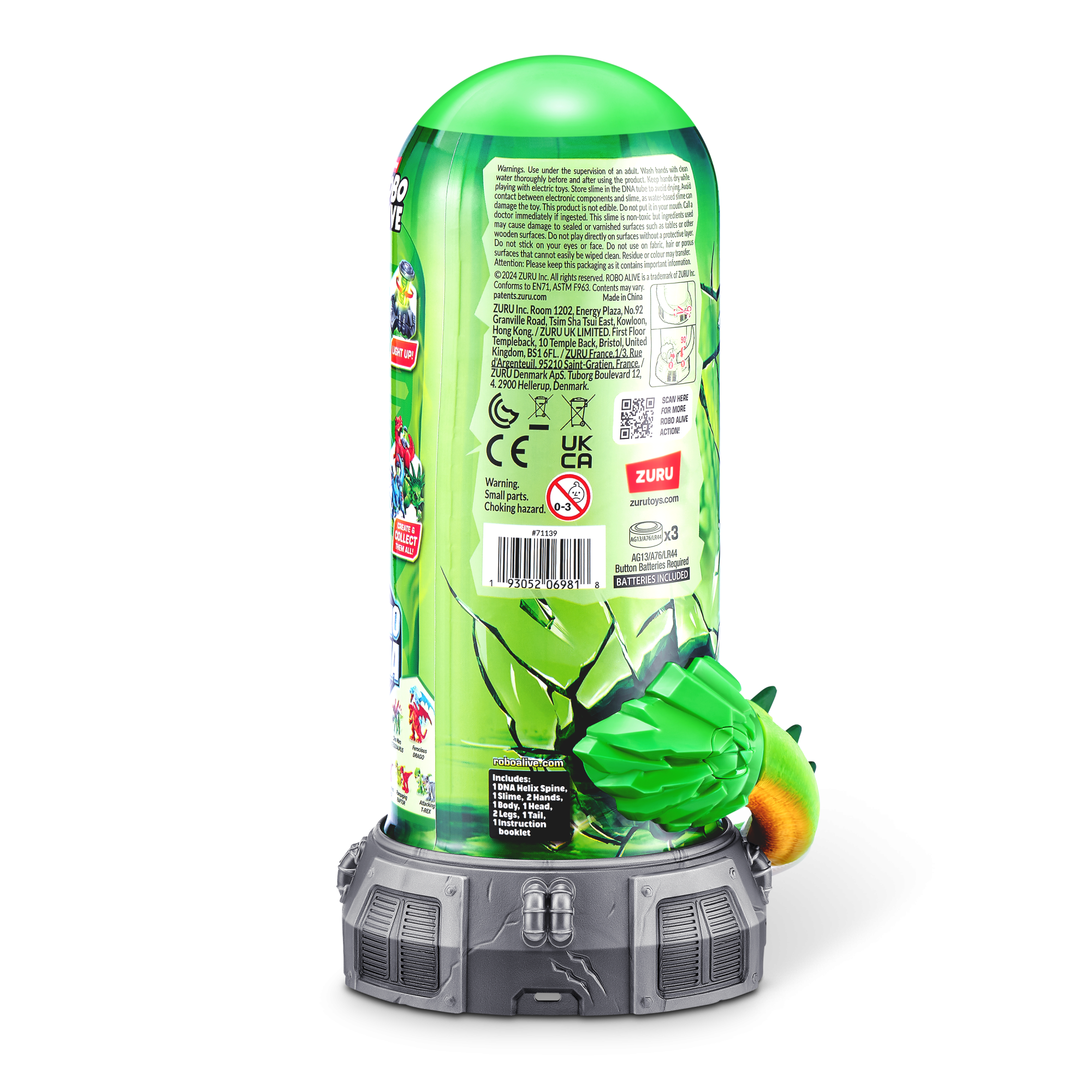 Игрушка ZURU Robo Alive интерактивная Дино-ДНК S1 в асс. Игрушка ZURU Robo Alive интерактивная Дино-ДНК S1 в асс.