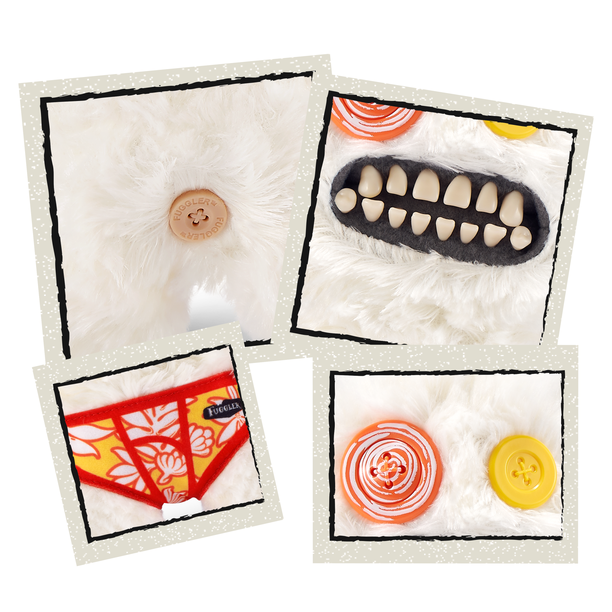 Плюшевая игрушка Zuru Fuggler SASQUOOSH - White