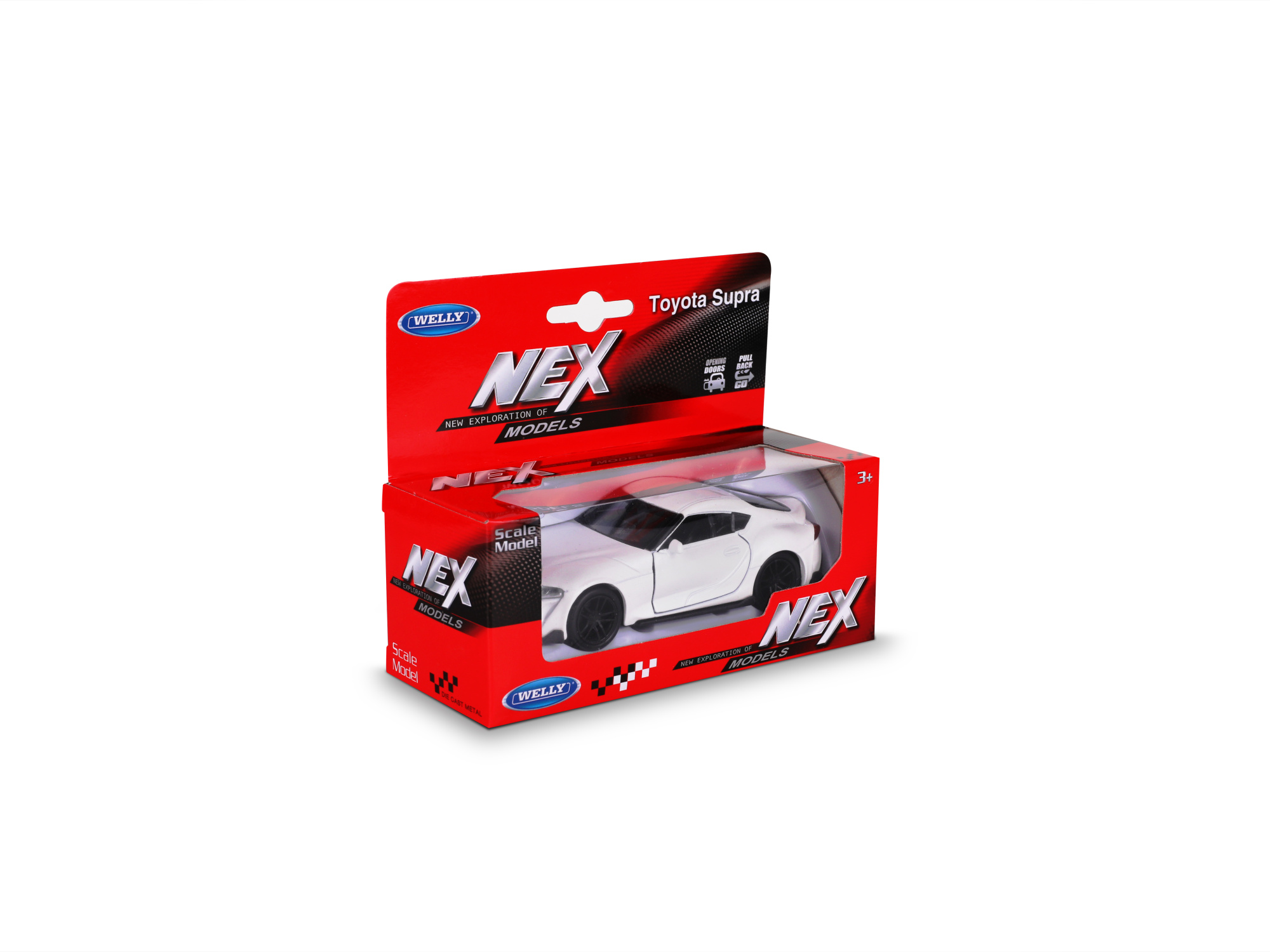 Машинка WELLY 1:38 Toyota Supra V (A90), пруж. мех., цвет в асс.