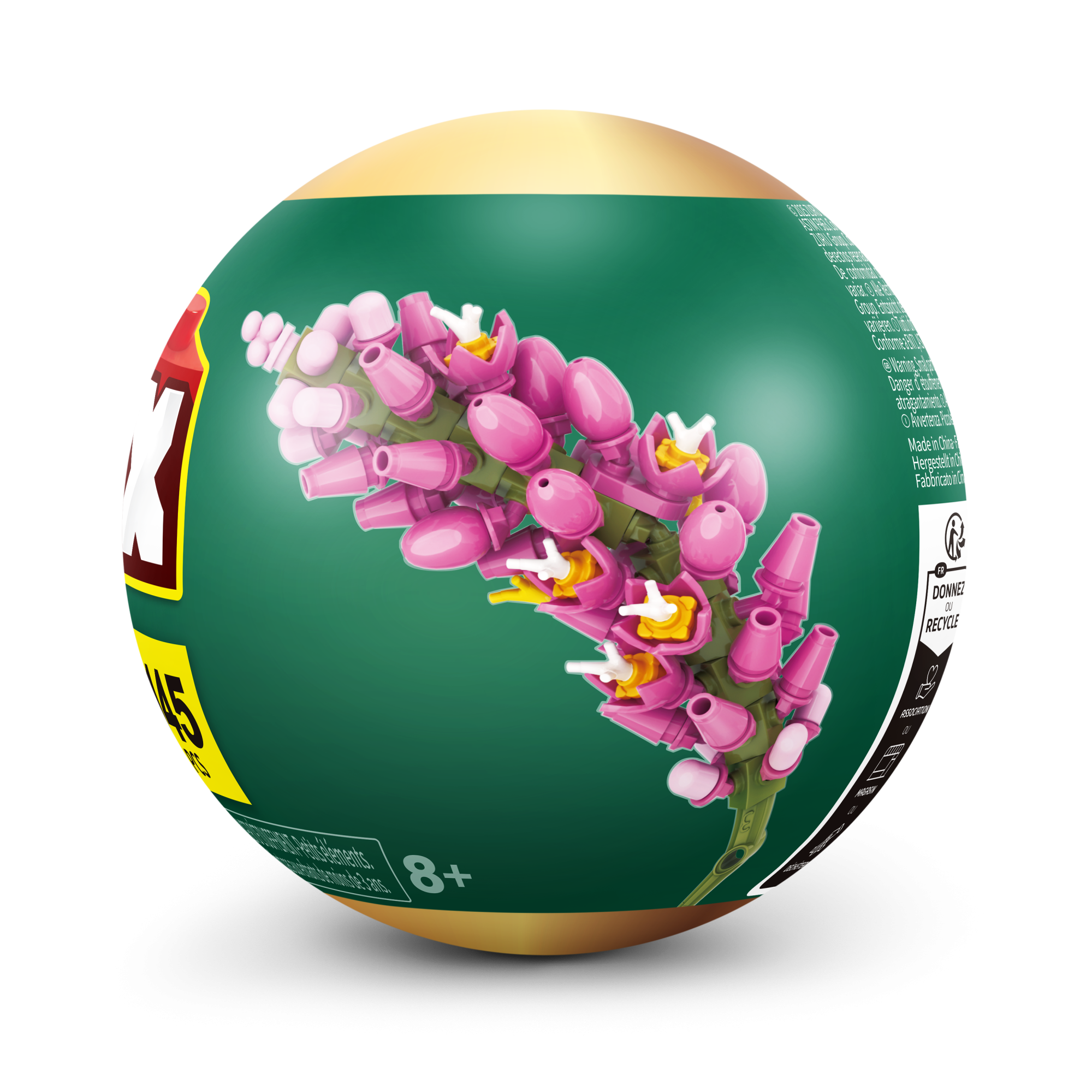 Игровой набор конструктор ZURU MAX Premium Flowers Building Bricks Collection (до 167 деталей)