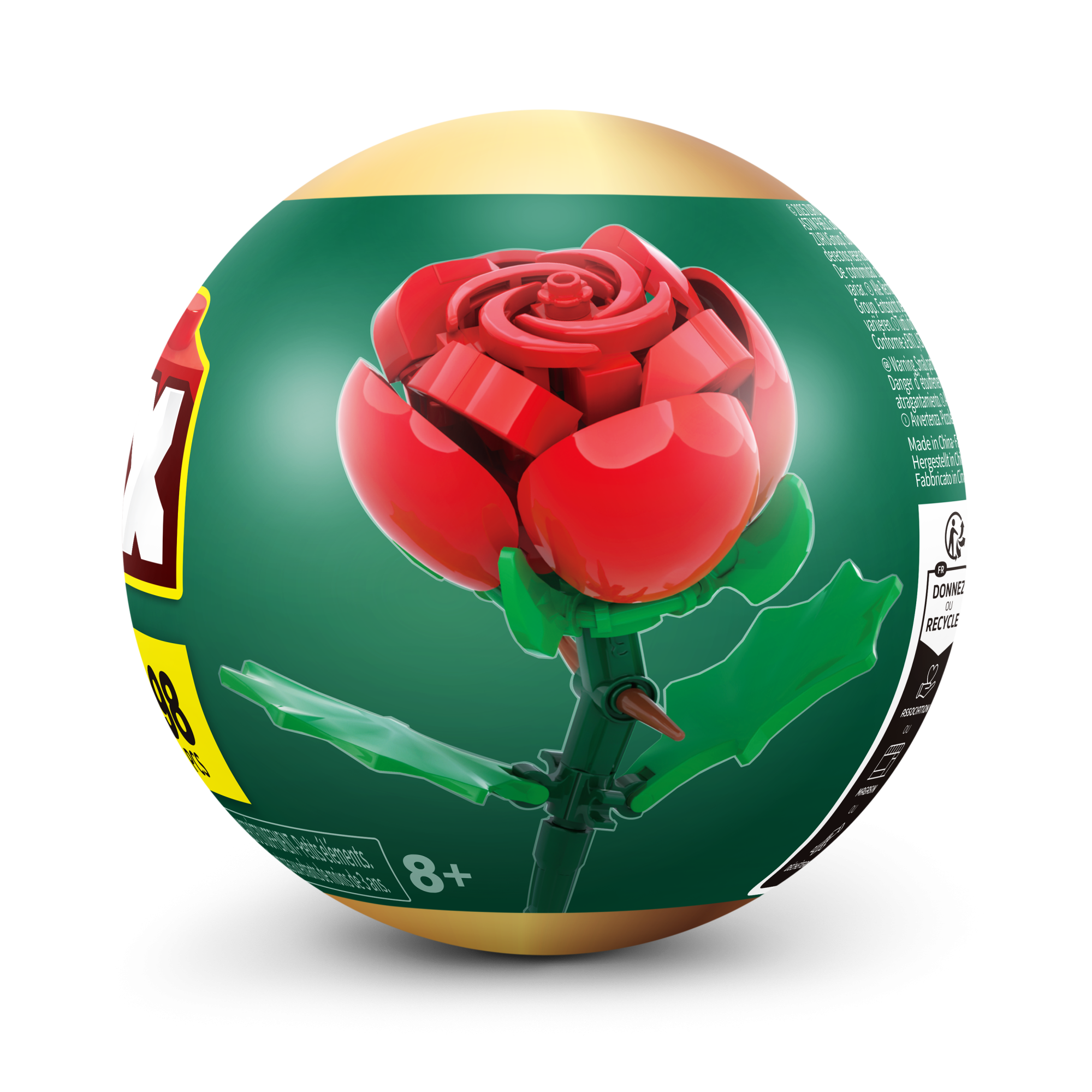 Игровой набор конструктор ZURU MAX Premium Flowers Building Bricks Collection (до 167 деталей)